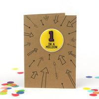 1st Birthday Card | One In A Million - Bettie Confetti