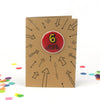 6th Birthday Sticker Card | Six Million Dollar Kid - Bettie Confetti
