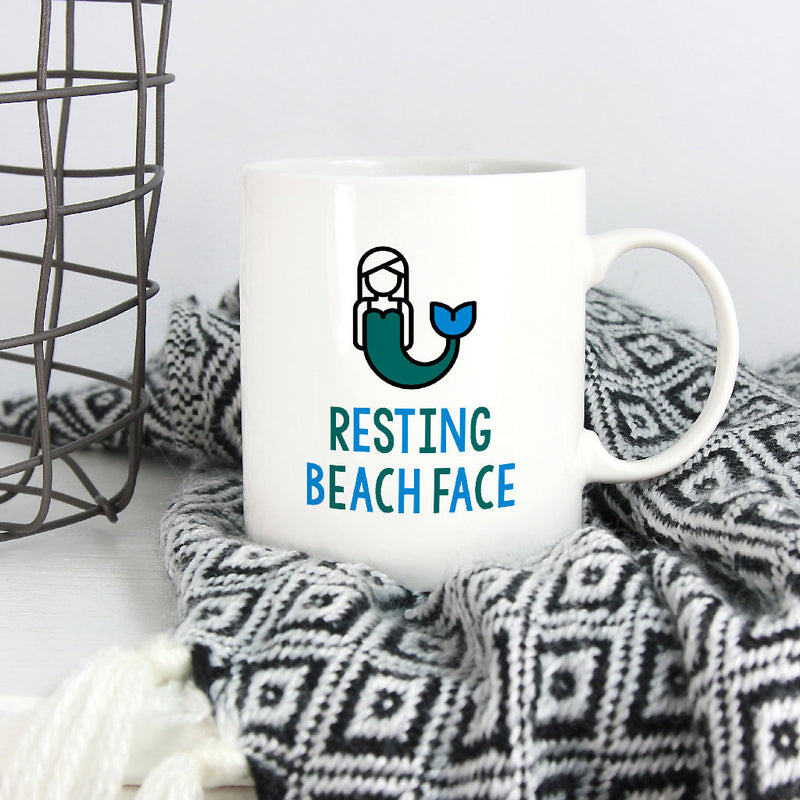 Mermaid Mug | Resting Beach Face - Bettie Confetti