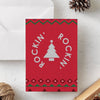 Funny Christmas Card | Rockin Around the Christmas Tree - Bettie Confetti