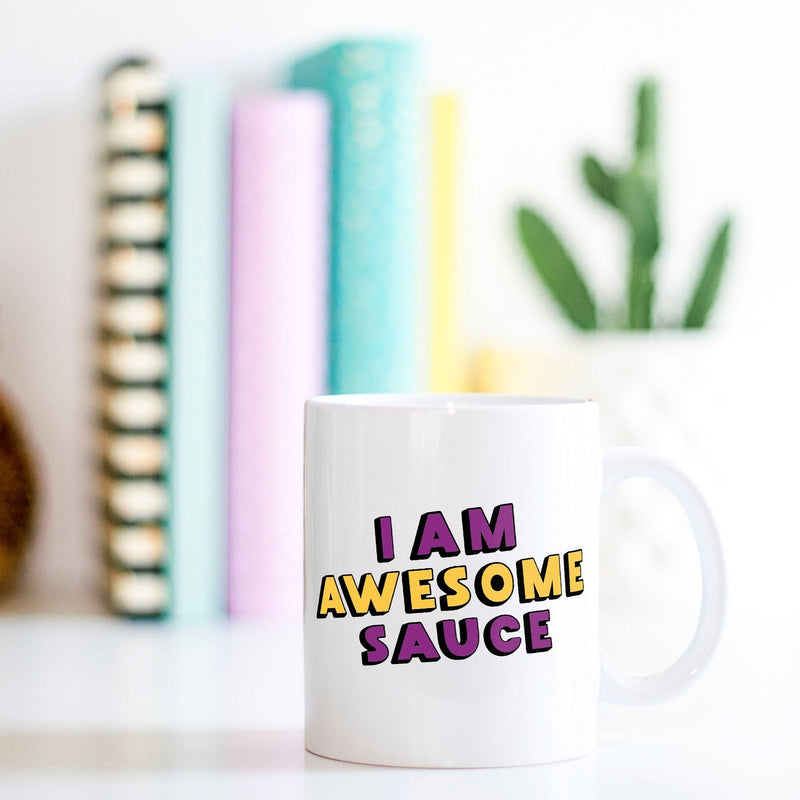 Funny Parks And Recreation Mug | I Am Awesome Sauce - Bettie Confetti