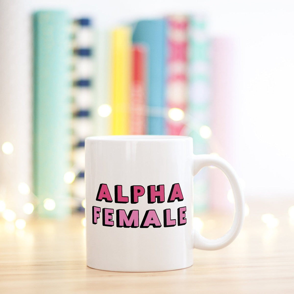 Funny Girl Boss Mug: Alpha Female - Bettie Confetti