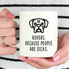 Boxer Mug | Boxers. Beacause People Are Dicks - Bettie Confetti