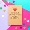 Funny Valentines Card | You Had Me At Impeccable Spelling And Correct Use of Grammar - Bettie Confetti