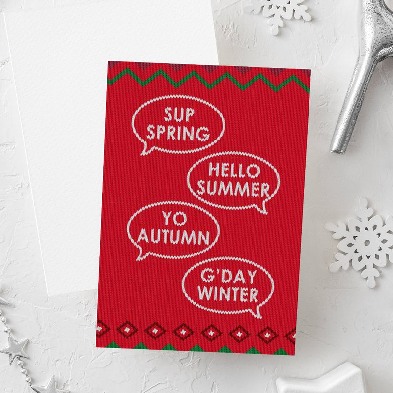 Funny Christmas Card | Seasons Greetings - Bettie Confetti