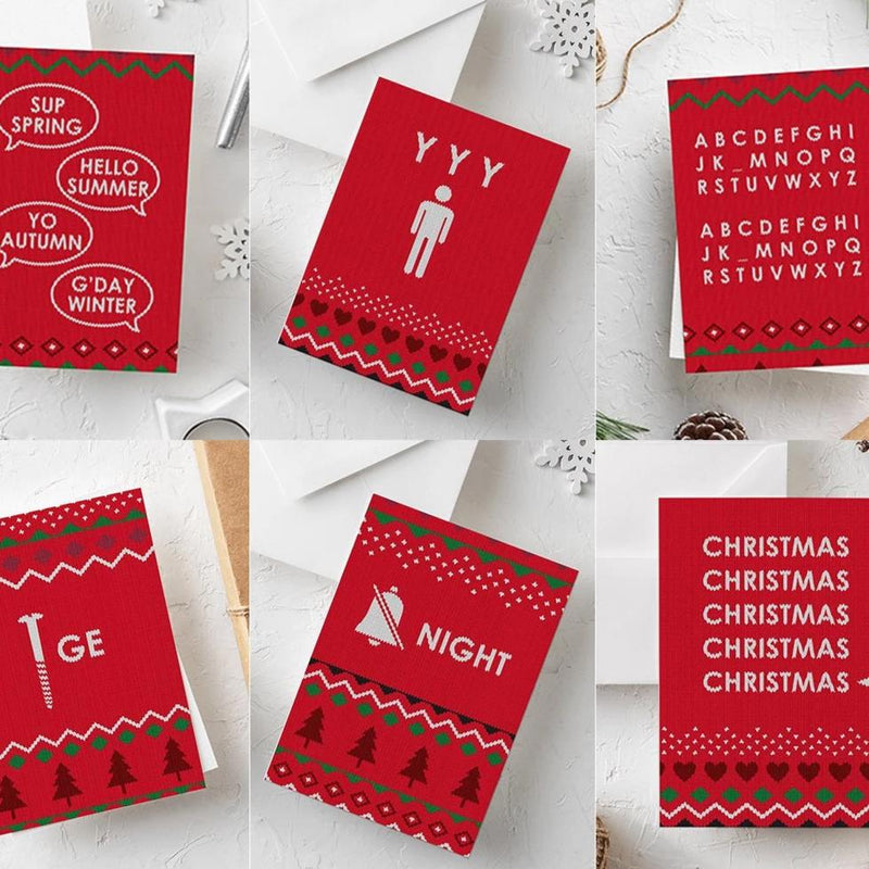 Funny Christmas Cards | Pack of 12 - Bettie Confetti