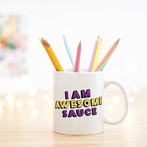 Funny Parks And Recreation Mug | I Am Awesome Sauce - Bettie Confetti