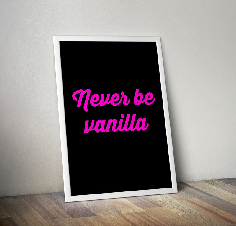 Neon Print: Never Be Vanilla - Bettie Confetti