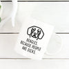 Funny Beagle Mug | Beagles. Because People Are Dicks. - Bettie Confetti
